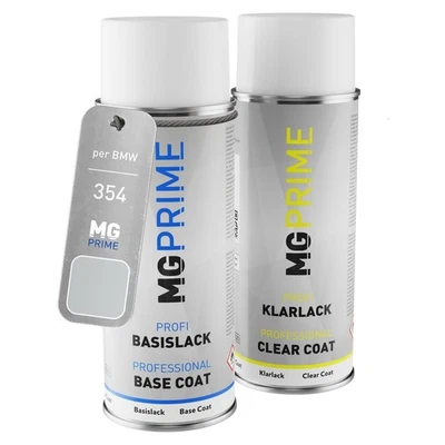 MG PRIME Vernice per auto Kit di bombolette a spruzzo per BMW 354 Titansilber Metallic