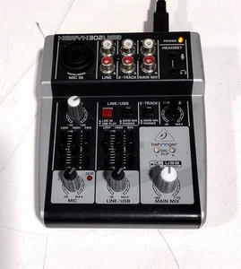 Behringer Xenyx 302 USB Compact 5-Input Preamp Mixer & USB Audio Interface - Picture 1 of 8