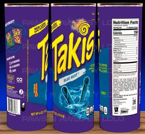 Taki Chips - Blau Hitze Hochauflösende Tasse Becher 20oz - Bild 1 von 6