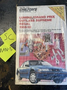 Chilton GM Lumina Grand Prix Cutlass Supreme Regal 1988-92 Repair Manual 7950 - Picture 1 of 2