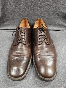 Salvatore Ferragamo Braun Leder Kappe Zehe Oxford Herren Schuhe US 11 D (A45) - Bild 1 von 13