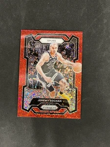 2023-24 Panini Prizm #122 Jeremy Sochan Prizm Red Sparkle San Antonio Spurs - Picture 1 of 2