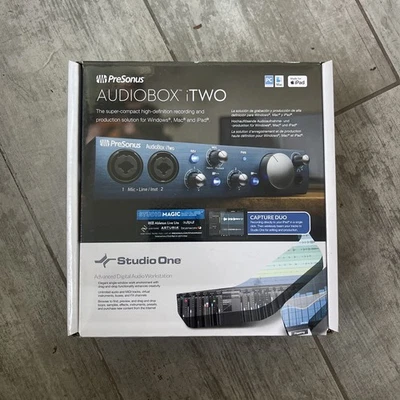 Presonus AudioBox iTwo USB 2.0/iPad Recording System with 2 Mic Inputs and MIDI - Image 1 of 4