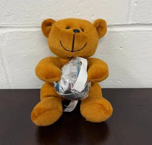 Hershey Park Teddy Bear Holding Kiss Plush 6" Souvenir Stuffed Animal - Picture 1 of 6
