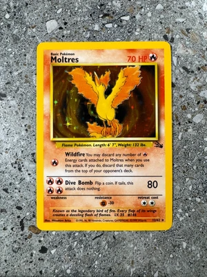 Pokemon TCG Cards Moltres 12/62 Fossil Holo Rare EXC-NM - Image 1 of 4