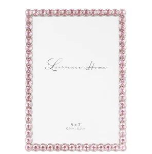 Metall Glitzer Rahmen, 5" x 7" - Soft Pink - Bild 1 von 3