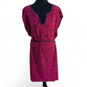 Vestido Tommy Hilfiger Estampado Floral Caftán Corbata Cintura Talla XL - Imagen 1 de 7
