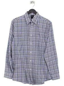 James Pringle Men's Shirt S Multi Checkered Polyester with Cotton Basic - Picture 1 of 5
