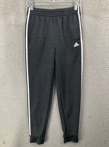 Adidas Joggers Jogging Pants Sweatpants Youth Boys Size XL Striped Gray 10167 - Picture 1 of 9