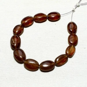 Perline di Hessonite naturale 42,50 carati pietra preziosa sciolta dimensioni da 10x7 mm a 11 x 7 mm 12 pz - Foto 1 di 6