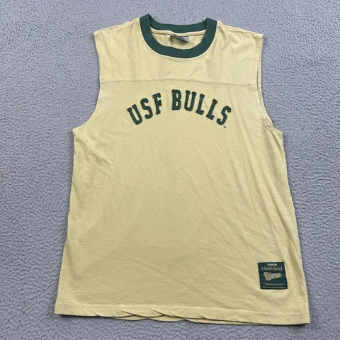 USF Bulls Shirt Adult L Tank Top South Florida University NCAA Football Mens Cover