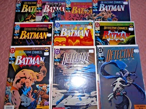 DETECTIVE COMICS LOT(10) HIGH GRADES KELLEY JONES COVERS 637-666 1991-1993 - Picture 1 of 3