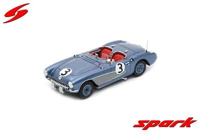 1:43 SPARK Chevrolet Corvette C1 Carl Beuhler #3 Sebring 1956 Davis Gatz US181 - Immagine 1 di 2