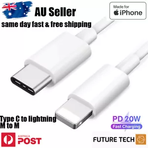 20W USB Type-C Fast Charger PD Cord Cable For iPhone 14 13 12 Pro Max iPad - Picture 1 of 12