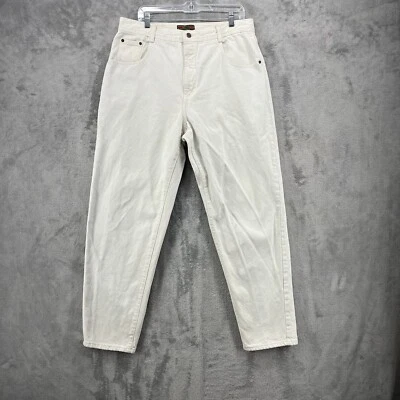 复古结构牛仔裤男式 38x32 Shrunk 36x32 白色设计师 90 年代美国阅读 — 第 1/4 张图片