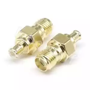 RF MCX-J/SMA-K Coaxial 50 Ohm Connector, MCX Male To SMA Female Adapter - Picture 1 of 12