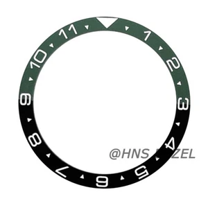 BLACK & GREEN CERAMIC BEZEL INSERT FOR SEIKO WATCH 7040 7049 SUWA TURTLE 6309A - Picture 1 of 1