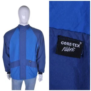 VINTAGE 70er/80er Gore-Tex Jacke L wasserdicht Kapuze Kagool Mantel Golf - Bild 1 von 9