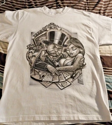 Camiseta OG Abel Ogabel Monopoly Playa Rich Tío Pennybags Tatuajes Urbanos A0454 Foto 1 de 4