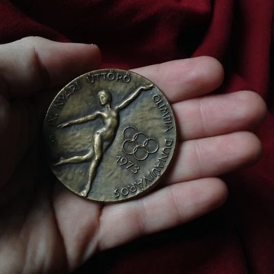 1973 Youth Athletic Championship Gymnastic Dance Olympic Sport Lady Bronze Medal - Image 1 of 4