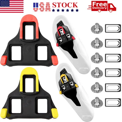 For Shimano SM-SH10/11 Cleat Set Float SPD-SL 0/2/6° Road Bike Pedal Cleats USA - Image 1 of 4