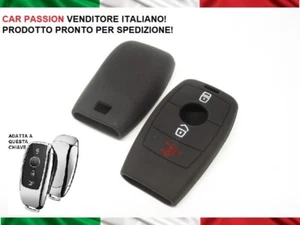 COVER CHIAVE SILICONE MERCEDES CLASSE A E S 2018 PROTEZIONE GOMMA NERA - Imagen 1 de 4