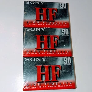 Sony HF High Fidelity 90 mins 3 pack blank cassette c-90hfl - Picture 1 of 1