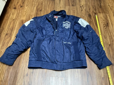 Vintage Nike NCAA Penn State Nittany Lions Puffer Jacket Mens Size Large Cover