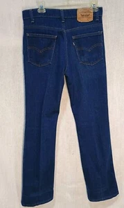 Vintage 80s Levis 515 Jeans Mens 36 Dark Wash Bootcut Made In USA Mens 32 x 32 - Picture 1 of 20