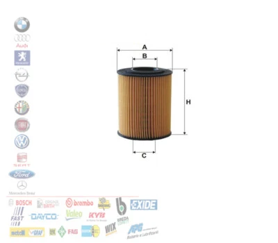FILTRO OLIO OPEL ASTRA H J MOKKA CORSA D ZAFIRA B CHEVROLET CRUZE TRAX 1.7