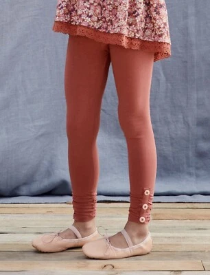 全新带标签 MATILDA JANE Just Imagine Sloan 女孩纯色纽扣袖口紧身裤 8 码全新带盒 — 第 1/3 张图片