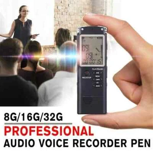 16G Voice Activated Mini Spy Digital Sound Audio Recorder Dictaphone MP3 Player - Picture 1 of 15