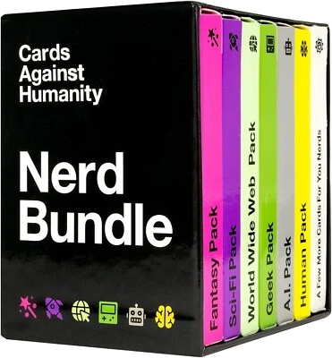Cards Against Humanity: Nerd Bundle • 6 Nerdy Themed Packs + 10 All-New Cards - Image 1 of 3