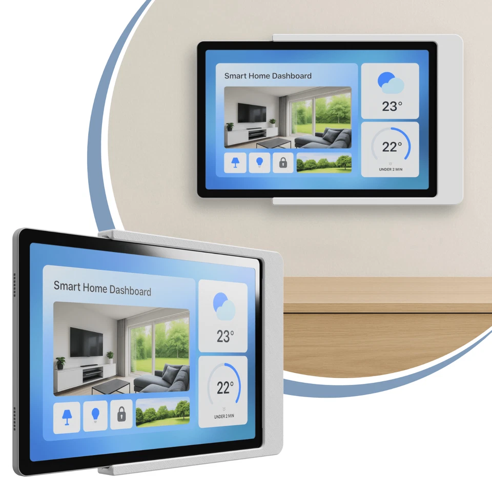 Tablet Wandhalterung für Xiaomi Tablet Slide-In Halter Redmi SE/8.7Pad Pad Pro - Bild 1 von 1