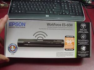 Epson WorkForce ES-60W Wireless Portable Color Document Scanner New