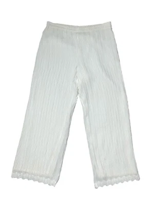 Женские повседневные брюки Vivienne Tam размер 2 белые с широкой подкладкой с высоким подъемом - Изображение 1 из 4
