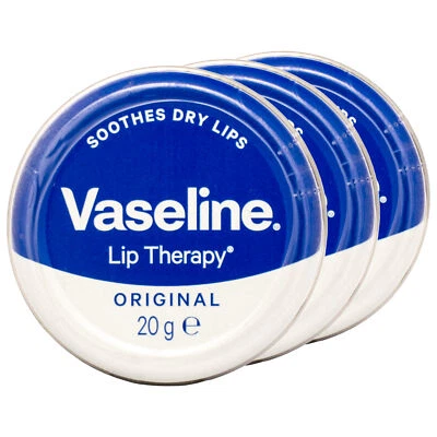 UNILEVER (17 EUR/100 g) 3x Vaseline Lip Therapy Original 20g