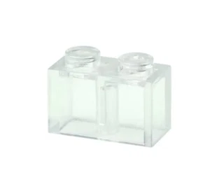 50x Klemmbausteine 1x2 Noppen Stein,3004, Clear, 100% Kompatibler Baustein - Bild 1 von 1