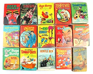 LOT OF BIG LITTLE BOOKS DICK TRACY POPEYE SHAZZAN DONALD DUCK BUGS BUNNY TARZAN - Picture 1 of 11