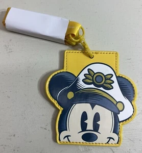 Disney Cruise Line Castaway Club Gold Captain Mickey Lanyard ID Holder NEW - Picture 1 of 2