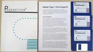 PageSetter 3 ©1992 Złoty dysk DTP Desktop Publishing dla Commodore Amiga - Zdjęcie 1 z 5