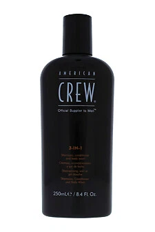 American Crew 3 in 1 Shampoo Conditioner and Body Wash 8.4 Oz