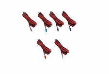 6X Speaker Red Sound Wires Cords Cables For Sony Muteki Multi Channel Receiver