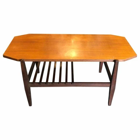 Mid-Century Modern Wood Italian Octagonal Coffee Table, circa 1960 Cover