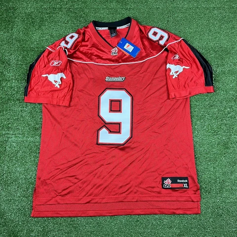 Jon Cornish Calgary Stampeders Reebok Stitched CFL Jersey Size XL Cover