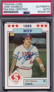 Jose Canseco 1986 Jennings Southern Leage RARE SIGNED PSA/DNA AUTOGRAPH Minor - Picture 1 of 1