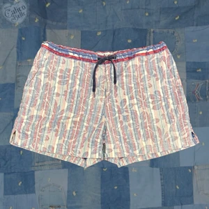 Vintage Y2K Tommy Hilfiger AOP Daisy Reverse Print Drawstring Shorts Size 14 XL - Picture 1 of 7