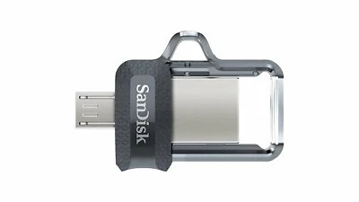 SanDisk 64GB Dual Ultra USB Micro Thumb Drive Flash Memory SDDD3-064GB-G46 - Image 1 of 3