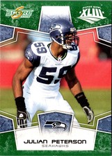 2008 Score Super Bowl XLIII Julian Peterson #281 Seattle Seahawks