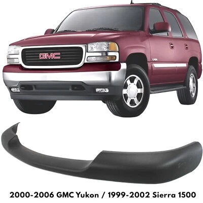 Front Bumper Upper Trim Black For 2000-2006 GMC Yukon / 1999-2002 Sierra 1500 - Imagem 1 de 4
